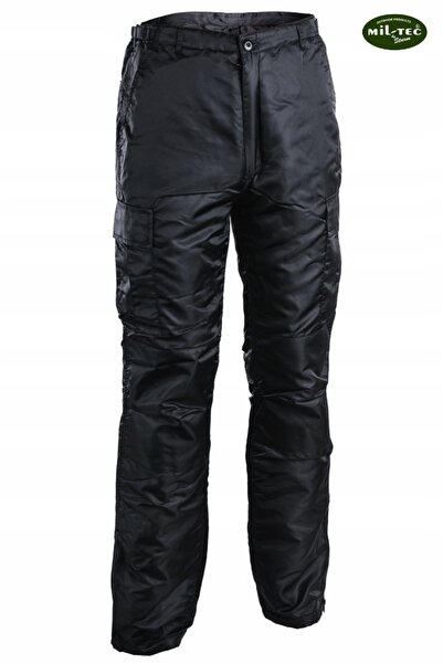 Mil-Tec Pantaloni de iarnă pentru bărbați, călduroși, termici MA1 - Negri XXL