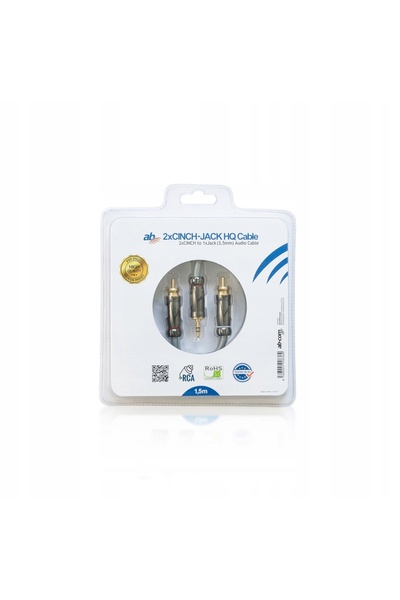 NO BRAND Cablu de conectare Jack 3.5mm - 2x RCA CINCH 1.5m