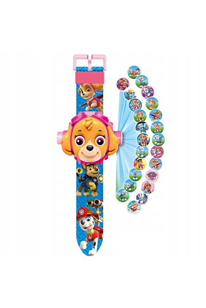 Toys Costum Patrula Psi Rochie Skye + Ceas 3D cu Proiector 98-110