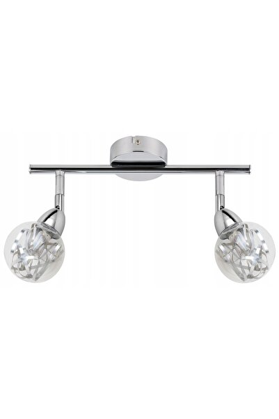 NO BRAND Plafonieră tip bară LED SMD 2x6W, cap rotund, 1 element, cu abajur f...