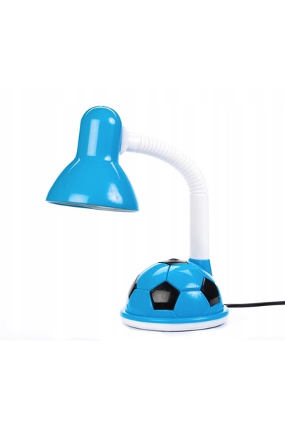 NO BRAND Lampă de birou pentru copii, albastră, cu minge de fotbal