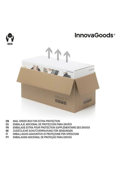 InnovaGoods Organizator de cosmetice cu oglindă iluminată