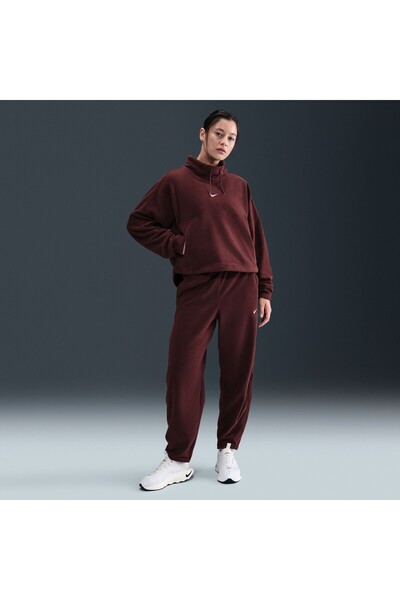 Nike One Therma-FIT Top Polar Kadın Bordo Sweatshirt HV3702-652