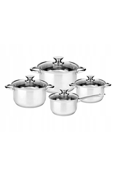 NO BRAND Set de oale Florina Larry din oțel inoxidabil, 8 piese