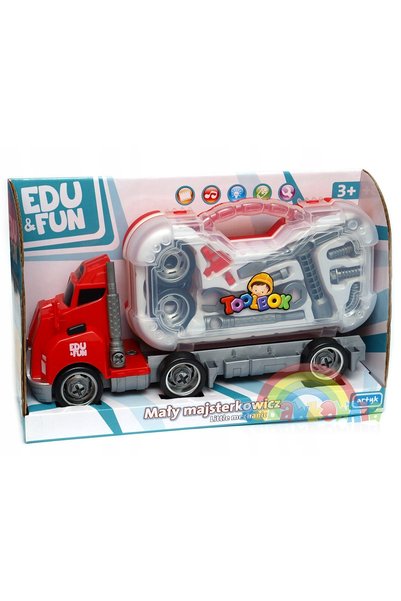 Artyk Camion de jucărie E-edu cu unelte și proiector