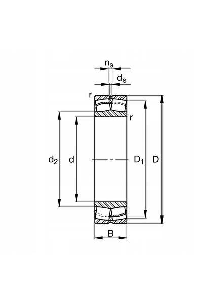 NO BRAND Rulment cu bile cilindrice FAG 22209 E1/C3