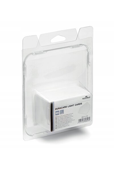 Durable Carduri din plastic albe virgine 100 bucăți