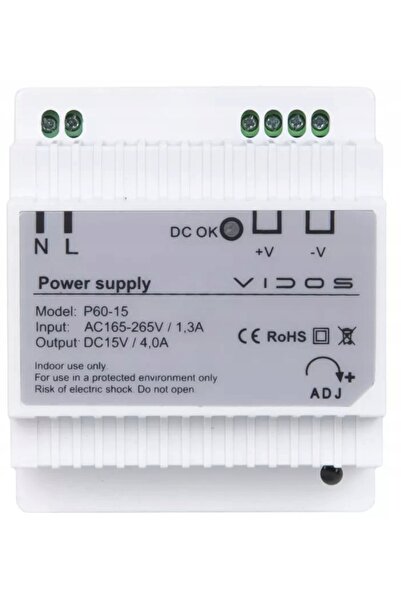 VİDOS Sursă de alimentare pentru interfon video Interfon P60/15