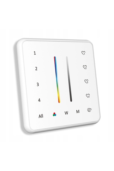 NO BRAND Pilot IMLTLED PR02 LED RGB CCT 4 zone 2.4G tactil, înlocuitor pentru...