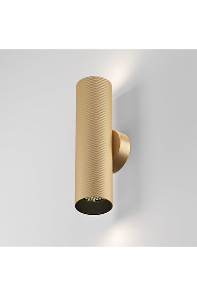 NO BRAND Aplică de perete aurie cu tub dublu 20 cm sus-jos Maytoni