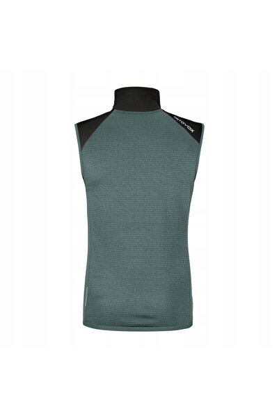 NO BRAND Vesta din fleece Ortovox Fleece Grid – gri arctic închis, mărimea M