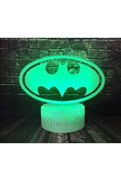 NO BRAND LAMPĂ DE NOAPTE 3D LED CU LOGO-UL BATMAN DC, COLORI + TELECOMANDĂ
