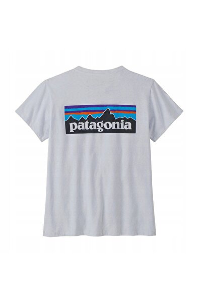 Patagonia Tricou bumbac damă P-6 Logo Responsibili-Tee - alb XL