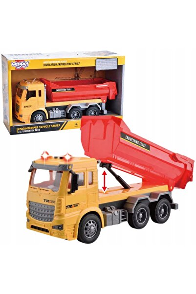 woopie Camion basculant de construcții la scară 1:12, cu efecte sonore