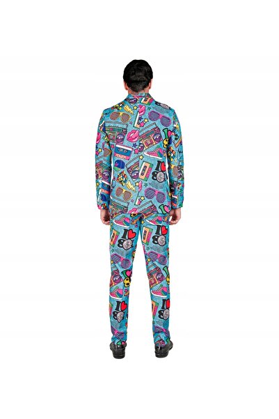 Widmann Costum colorat stil disco anii '80 pentru bal de carnaval M 39662