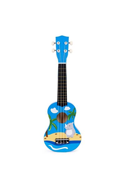 NO BRAND Ukulele chitară pentru copii, din lemn, 4 corzi din nailon, cu pană ...