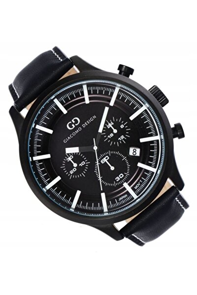 NO BRAND CEAS DE BĂRBAT NEGRU LA MODĂ, GIACOMO DESIGN CHRONO