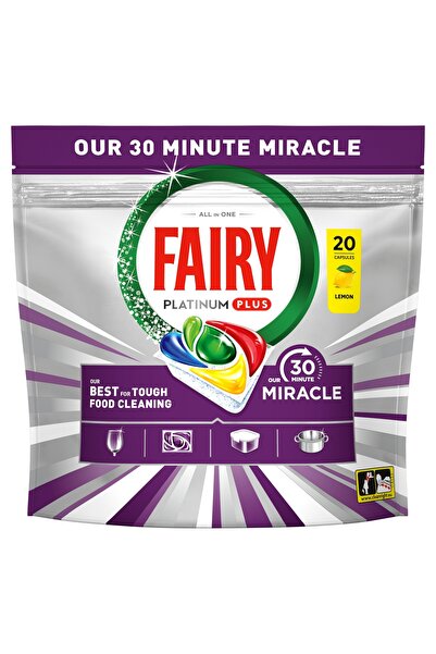 Fairy Platinum Plus Capsule de spălat vase miraculoase în 30 de minute Citron...