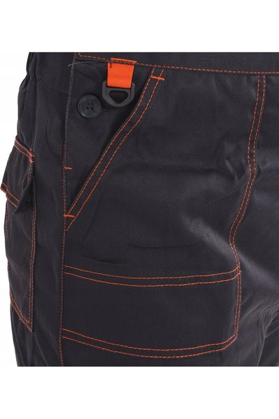 yato Pantaloni de lucru salopetă gri-portocalii DORIA L/XL 7 buzunare