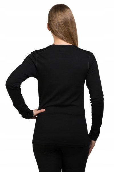 NO BRAND Tricou de damă Icebreaker 260 TECH LS CREW negru L