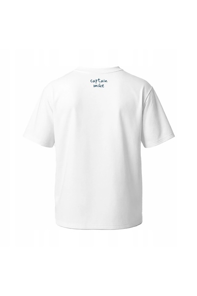NO BRAND Tricou oversize bărbătesc, imprimat, din bumbac turcesc, alb, M