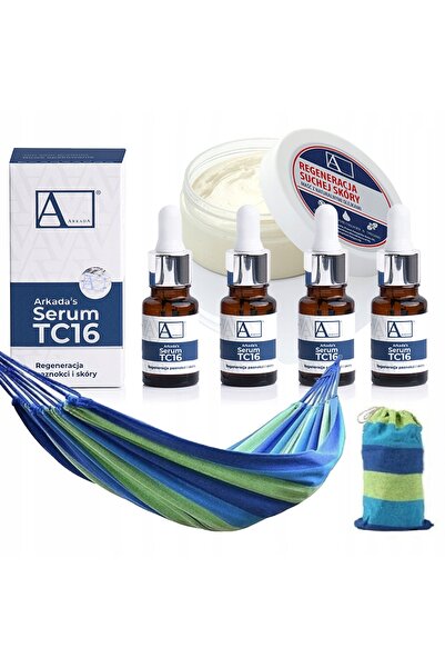NO BRAND 5x ARKADA SERUM TC16 cu colagen – UNGUENT PENTRU PICIOARE + HAMAC DE...