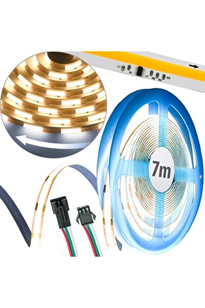 NO BRAND BANDĂ LED COB 7 m ADRESABILĂ DIGITALĂ WS2811 24 V DECORATIVĂ 4000 K ...