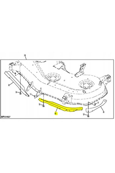 John Deere Placă de acoperire 345 AM120581
