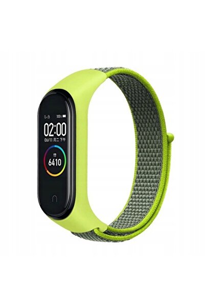 Beline Curea tip buclă din nailon pentru Mi Band 7/6/5/4/3 galben/galben