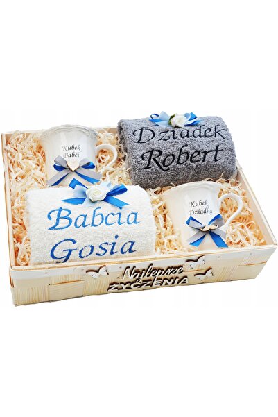 NO BRAND Cadou de Crăciun pentru Mama și Tata Prosoape și Căni