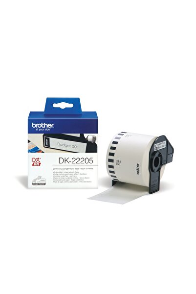 NO BRAND Bandă adezivă Brother DK-22205 62mm x 30,48m imprimare neagră pe fun...