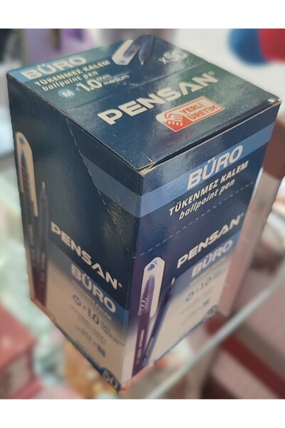 ada çanta kırtasiye Pensan Buro 50 Li Box of Ballpoint Pens Js8652665