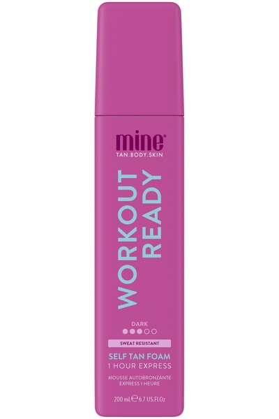 NO BRAND MineTan READY WORKOUT Spumă autobronzantă pentru corp, nuanță închis...