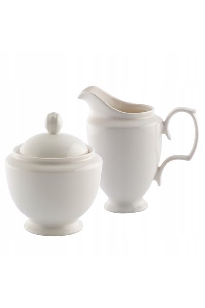 NO BRAND Set de cafea cu zaharniță și lapteură din porțelan MariaPaula Klasyk...