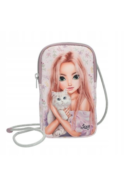 Depesche Husă-portofel pentru telefon TOPModel BLOOMING KITTY, geantă tip poș...