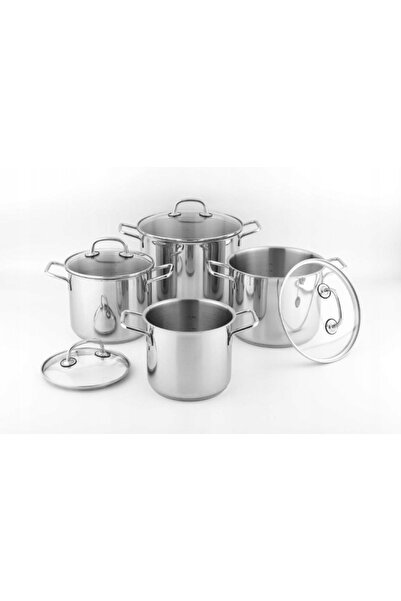 NOIS CARSO ELEGANCE SET DE VASE DE GĂTIT DIN OȚEL INOXIDABIL 8 PIESE