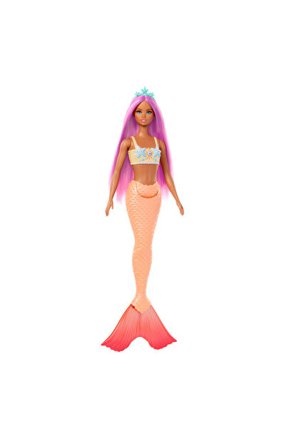 Barbie Păpușă Sirenă cu Coadă Portocalie HRR05