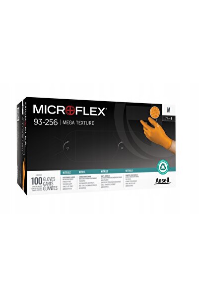 ANSELL Mănuși speciale din nitril MICROFLEX MEGA TEXTURE 100 bucăți Mărime L