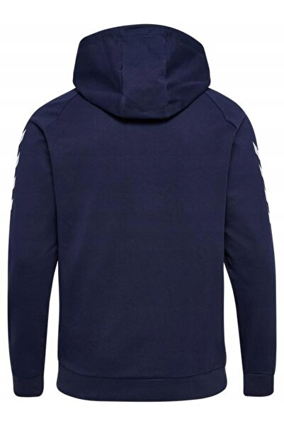 hummel Hanorac bărbătesc cu glugă GO Cotton Hoodie r. L albastru marin