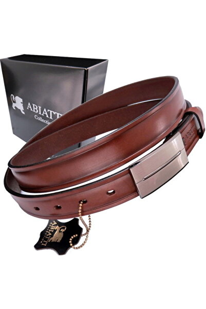 ABIATTI Collection CUREA ELEGANTĂ DIN PIELE PENTRU PANTALONI ABIATTI MARO 3 C...