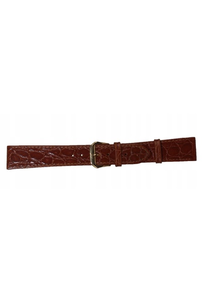 NO BRAND HORIDO 0180 - MARO ÎNCHIS - 19mm - Curea de ceas din piele