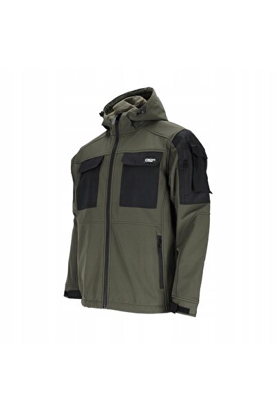 Reis Geacă softshell bărbați, membrană TPU, cu glugă, elastică, întărită, măr...