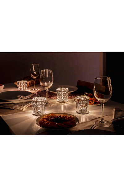 NO BRAND Lampă de veghe ambientală LED din sticlă de cristal, design wireless