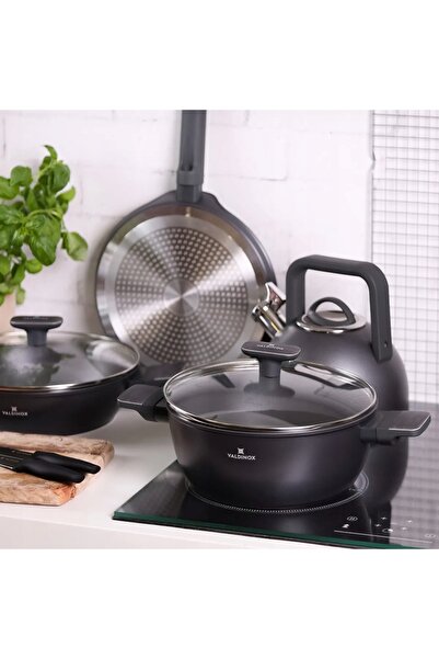 NO BRAND Set de oale 16/20/24 cm pentru inducție și gaz, tigaie 24 cm Valdino...