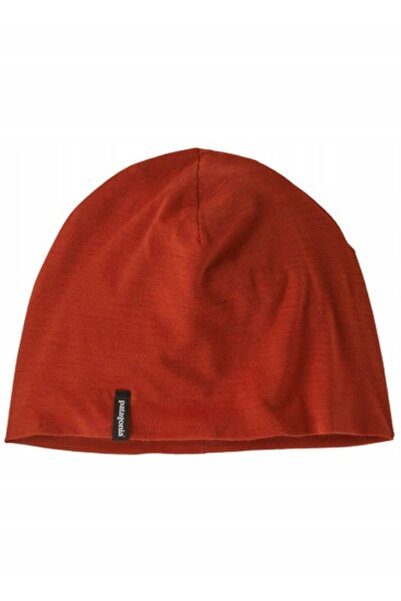Patagonia Căciulă tip beanie Overlook cu căptușeală din lână merinos - roșu a...