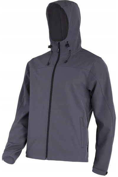 NO BRAND Jachetă Softshell cu glugă, gri, mărimea 3XL