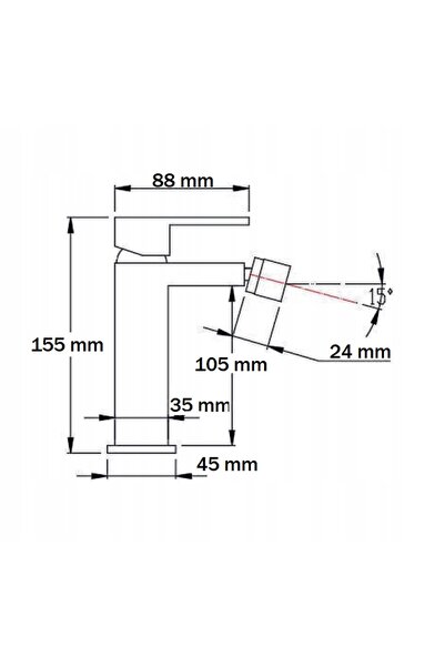 NO BRAND VELDMAN Robinet de bideu auriu QUADRO GOLD