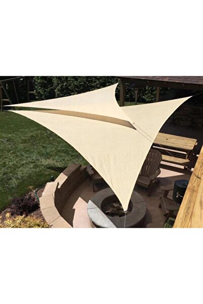 verk group Parasolar de grădină impermeabil 3x3x3m triunghiular