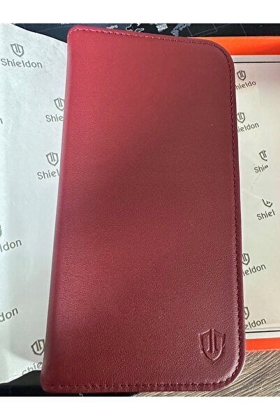 NO BRAND Husă tip carte Shieldon pentru Apple iPhone 16 Pro Max, din piele na...