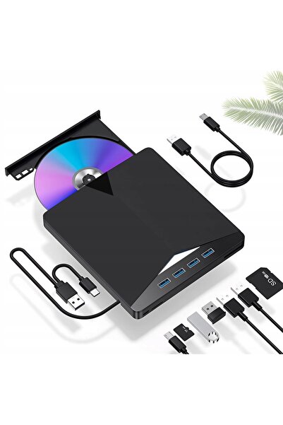 NO BRAND UNITATE EXTERNĂ CD/DVD USB 3.0 UNITATE DE ÎNREGISTRARE PENTRU LAPTOP...